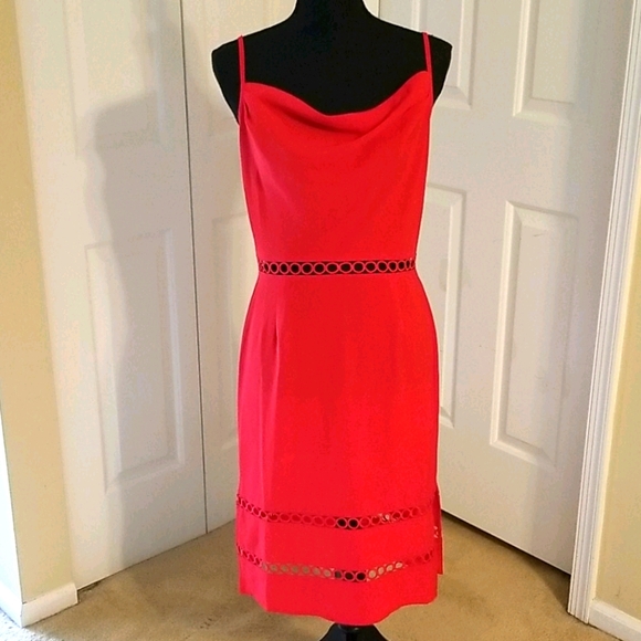 Mystic Dresses & Skirts - ☆ Mystic ☆ Red Drape Neck Dress Size Large